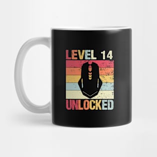 Level 14 Unlocked - 14th Birthday Mug